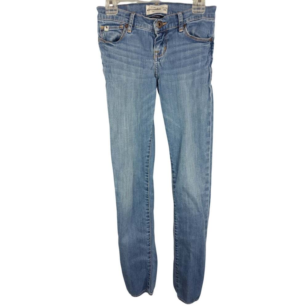 Abercrombie & Fitch Girls' Straight Jeans 14 Slim